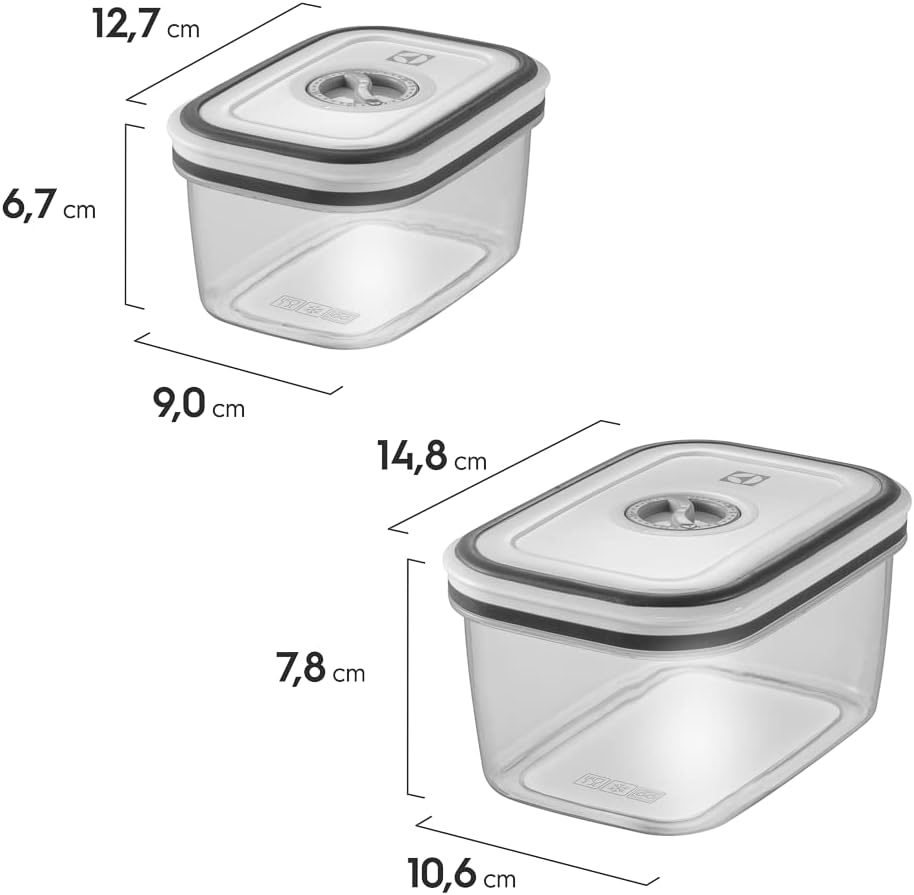 Electrolux Kit 12 Potes Herméticos de Plástico Retangulares