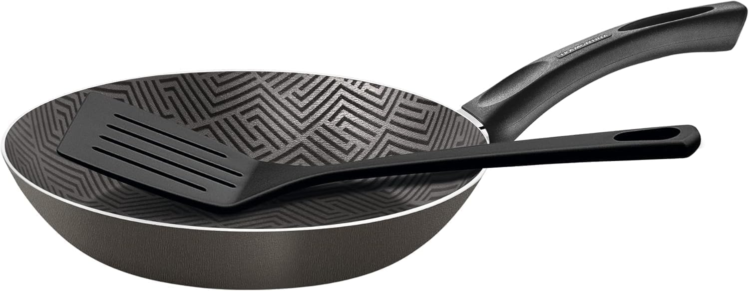 Jogo de Panelas Tramontina Paris em Alumínio com Revestimento Interno e Externo Antiaderente Starflon Max Chumbo 9 Peças