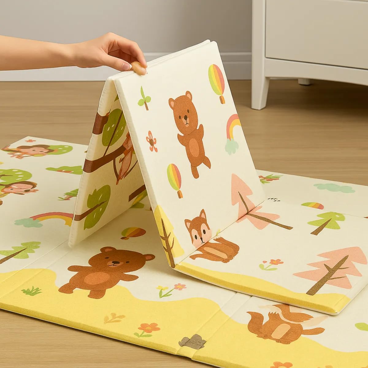 Tapete Térmico Infantil Tatame Dobravel Antiderrapante Dupla Face Unisex 150x200cm