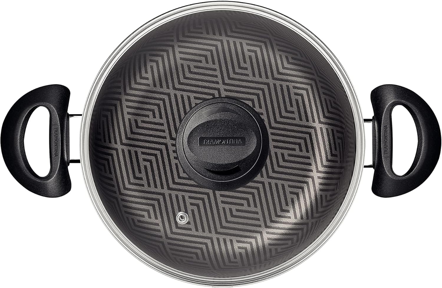 Jogo de Panelas Tramontina Paris em Alumínio com Revestimento Interno e Externo Antiaderente Starflon Max Chumbo 9 Peças