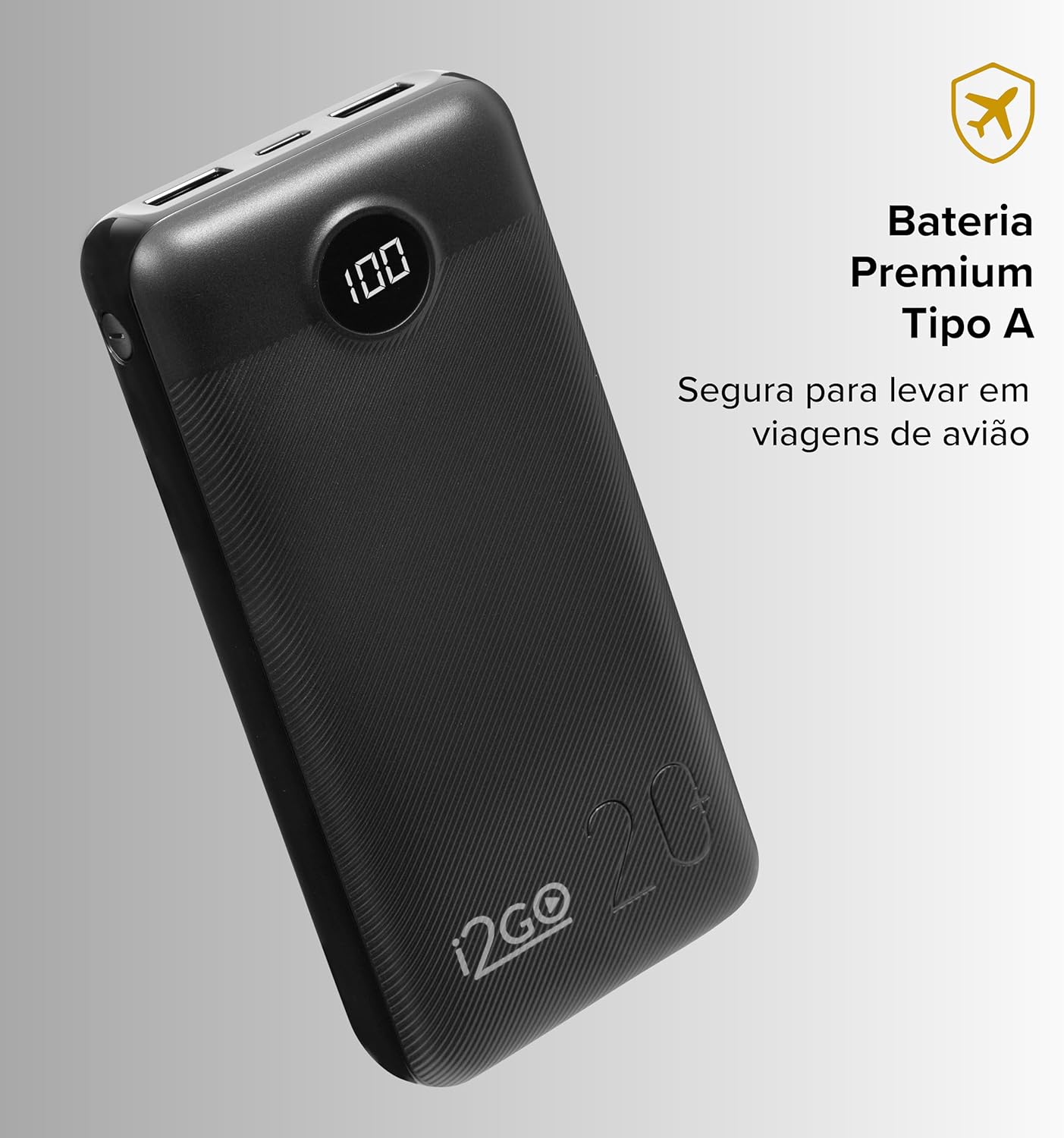 Carregador Portátil (Power Bank) Ultra Rápido 20000mAh,